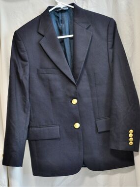 Polo by Ralph Lauren Navy Blue Blazer with Gold Buttons Sz 14 Youth/Small Men’s